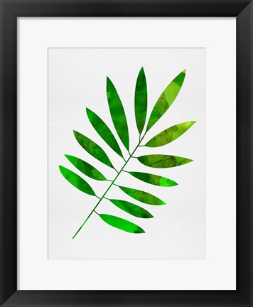 Framed Lonely Leaf Print