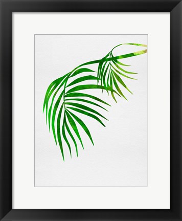 Framed Palm Tree Leaves Print