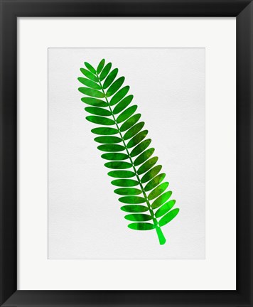 Framed Leaf Branch Print