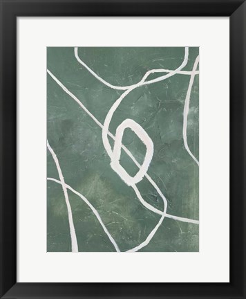 Framed Green Grafica Print