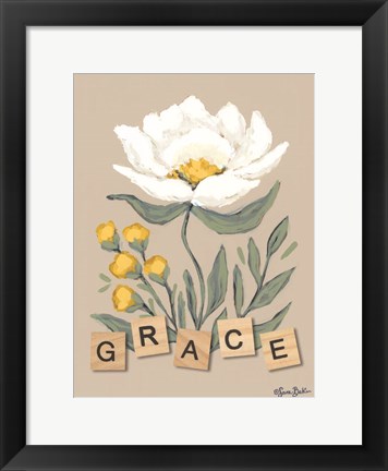 Framed Happy Flower Grace Print