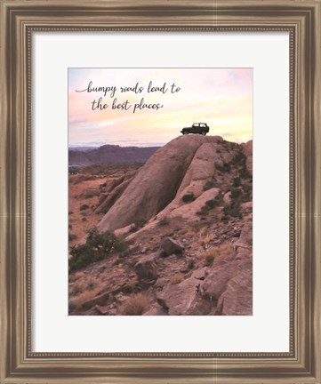 Framed Bumpy Roads Print