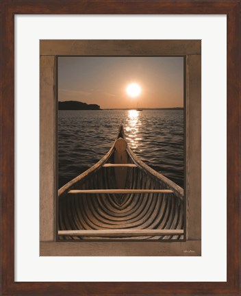 Framed Antique Canoe III Print