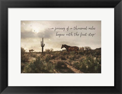 Framed Journey of a Thousand Miles Print