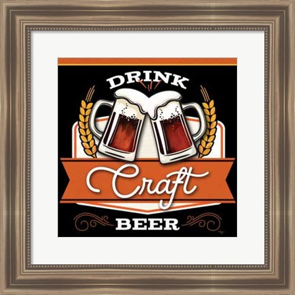 Framed Drink Craft Beer Print