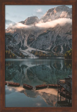 Framed Boat House View Print