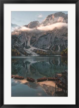 Framed Boat House View Print