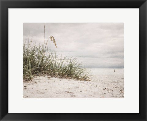 Framed Vintage Beach Grass II Print