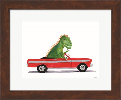 Framed Dino Out and About Print