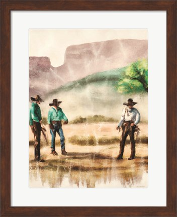 Framed Cowboy Friends II Print