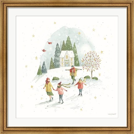 Framed Magical Winterland V Print