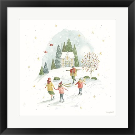 Framed Magical Winterland V Print