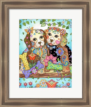 Framed Puppy Love Print