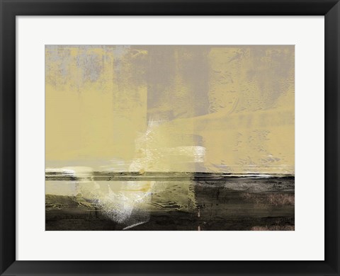 Framed Abstract Beige Print