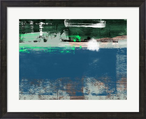 Framed Blue Abstract III Print