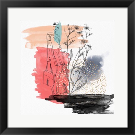 Framed Flower Girl Composition III Print