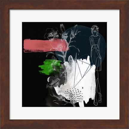 Framed Night Flower Girl Print