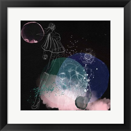 Framed Dream of a Flower Girl Print