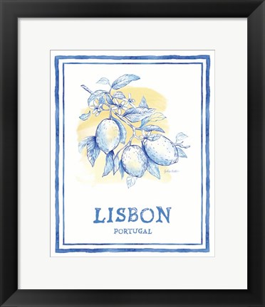 Framed Mediterranean Breezes VI Print