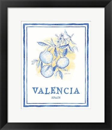 Framed Mediterranean Breezes VII Print