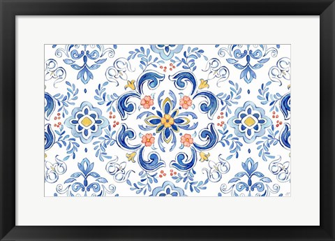 Framed Mediterranean Breezes XXI Print