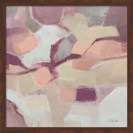 Framed Mauve Facets Print