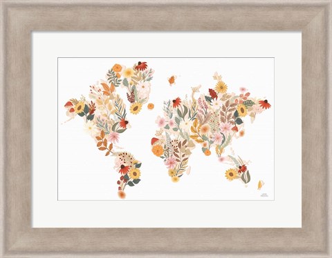 Framed Autumn Meadow World Print