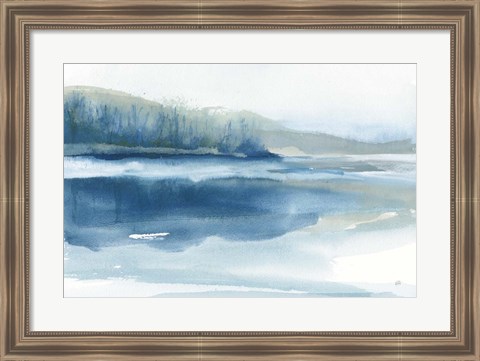 Framed Blue Fog II Print