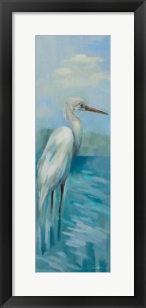 Framed Heron I Print