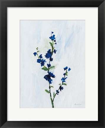 Framed Blue Stems I Print