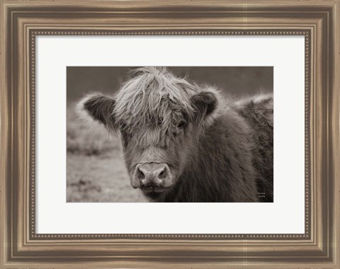 Framed Highland Cow Do Neutral Print