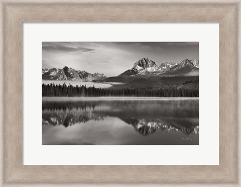 Framed Little Redfish Lake Sawtooth National Recreation Area Idaho Print