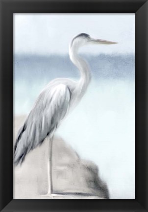 Framed Herons View Print