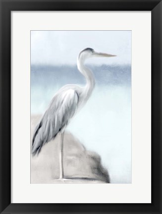 Framed Herons View Print