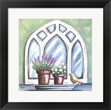 Framed Window Planter Print