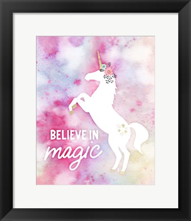 Framed Believe in Magic Print