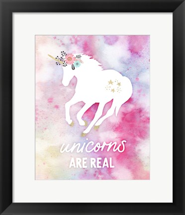 Framed Unicorns are Real Print