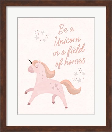 Framed Be a Unicorn Print