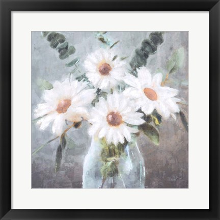 Framed Daisy Bouquet Print