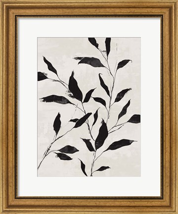 Framed Noir Botanical Print