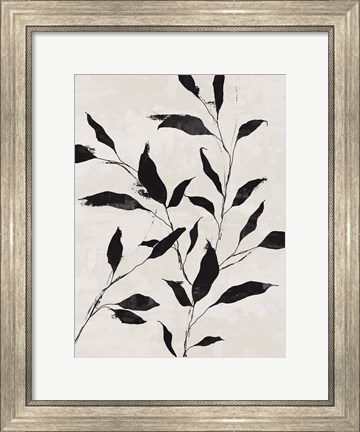 Framed Noir Botanical Print