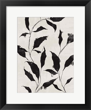 Framed Noir Botanical II Print