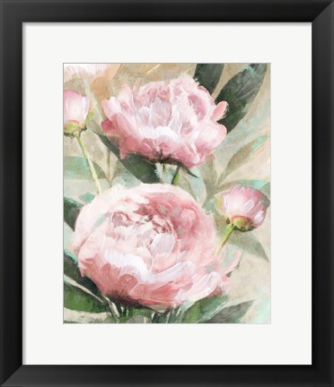 Framed Bountiful Peonies Print