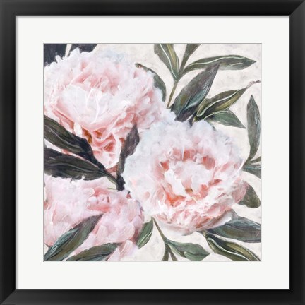 Framed Bountiful Peonies III Print