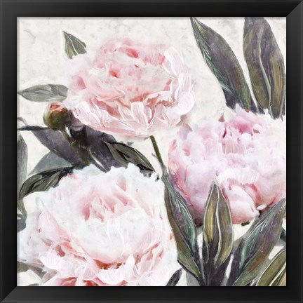 Framed Bountiful Peonies IV Print