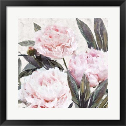 Framed Bountiful Peonies IV Print