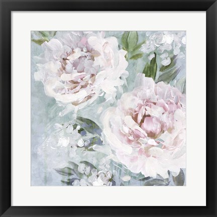 Framed Whispering Peonies II Print