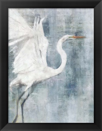 Framed Glacier Heron Print