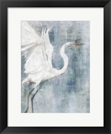 Framed Glacier Heron Print