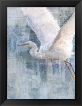 Framed Glacier Heron II Print